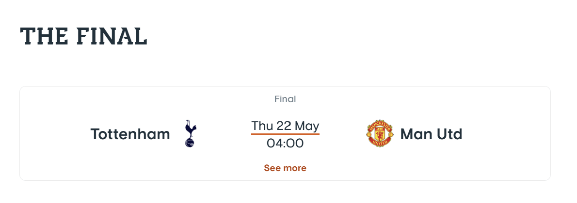 손흥민 유로파 결승 선발 출격