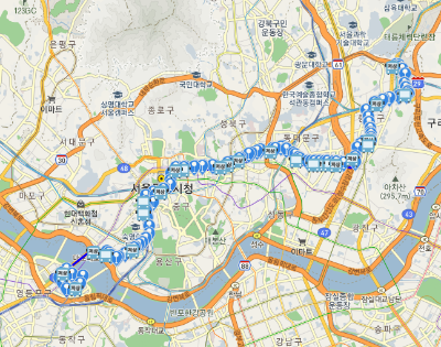 262번버스 노선도