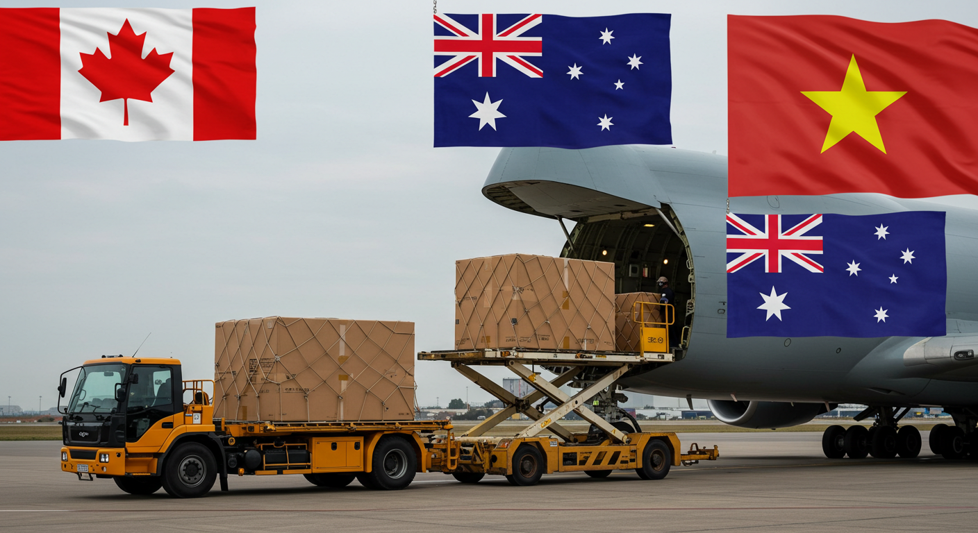 한국에서 해외로 택배보내는 쉬운 방법을 강조하는 이미지