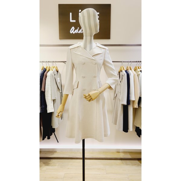 라인어디션 n557 카라 브이넥 더블버튼원피스 ngopmd9900