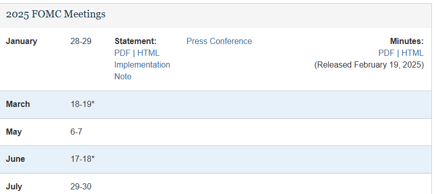 2025년 3월 FOMC 일정 및 FOMC 발표시간 &amp;#124; FOMC란?