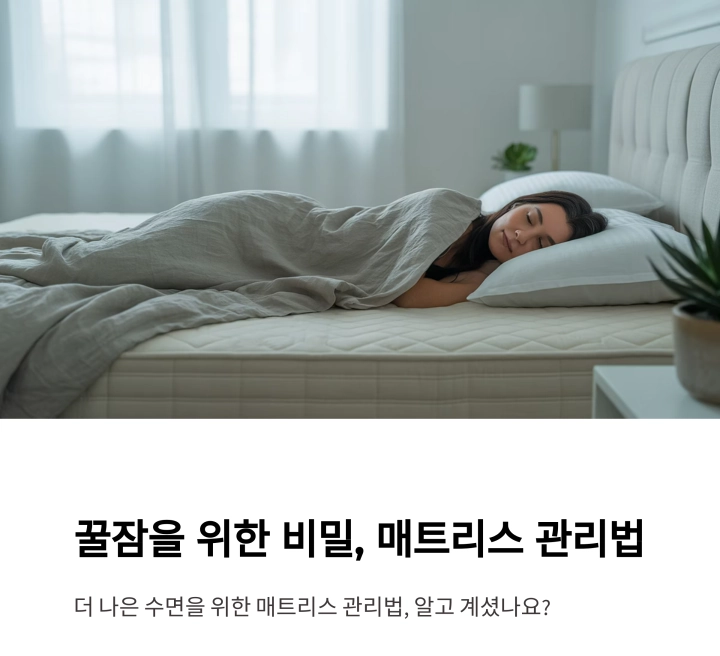 꿀잠을 위한 비밀 : 매트리스는 왜 3개월마다 돌려야 할까?