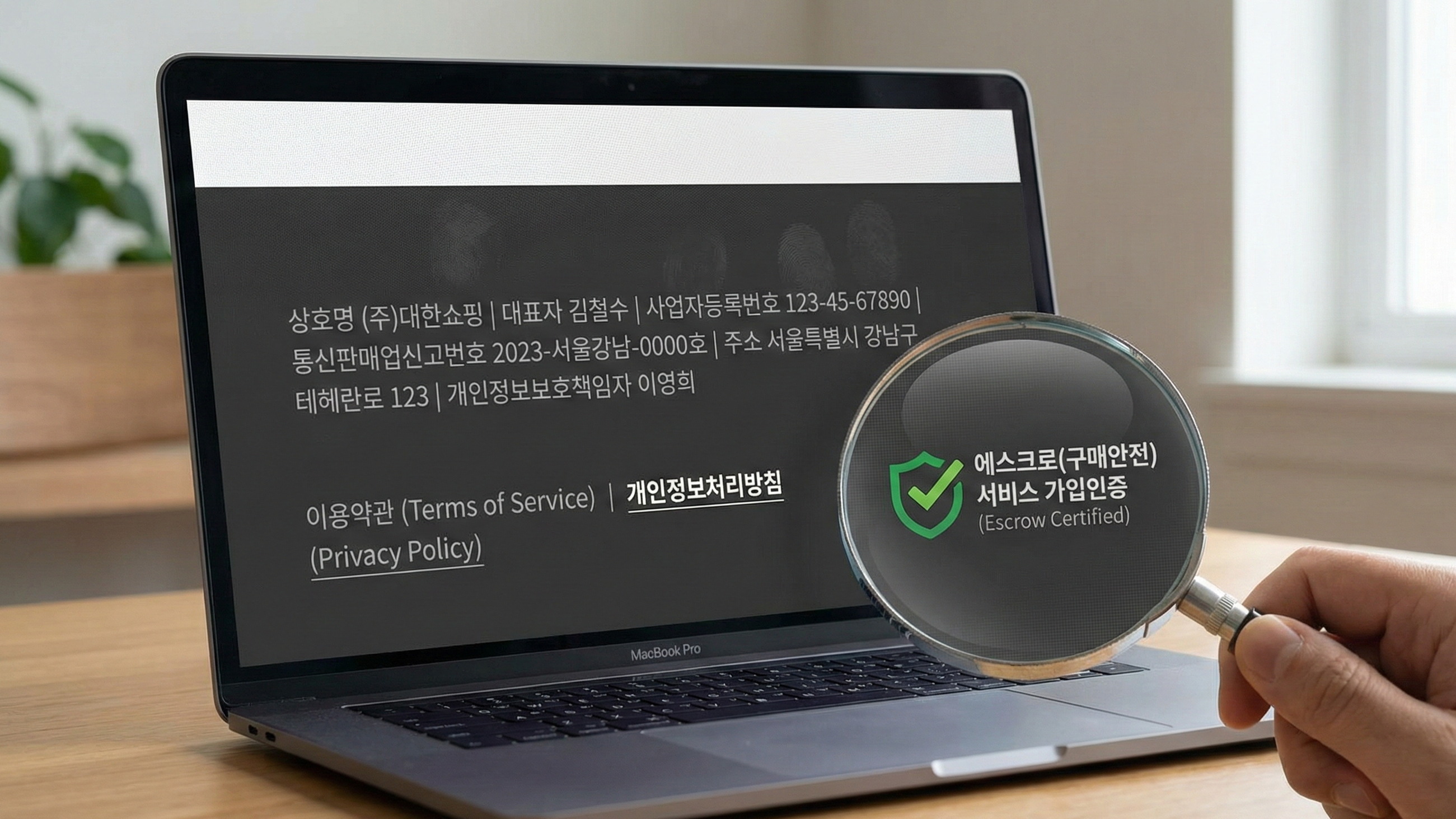 온라인 쇼핑몰 하단 푸터(Footer)에 꼭 기재해야 할 법적 정보 관련 이미지