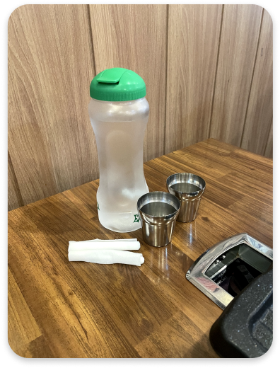 &amp;#39;도을 생고기집&amp;#39; 기본 테이블 세팅 사진