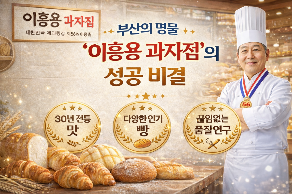 대한민국명장 부산 이흥용 과자점, 100년 성공 비결 3가지