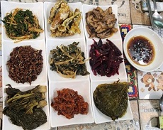 산나물전골