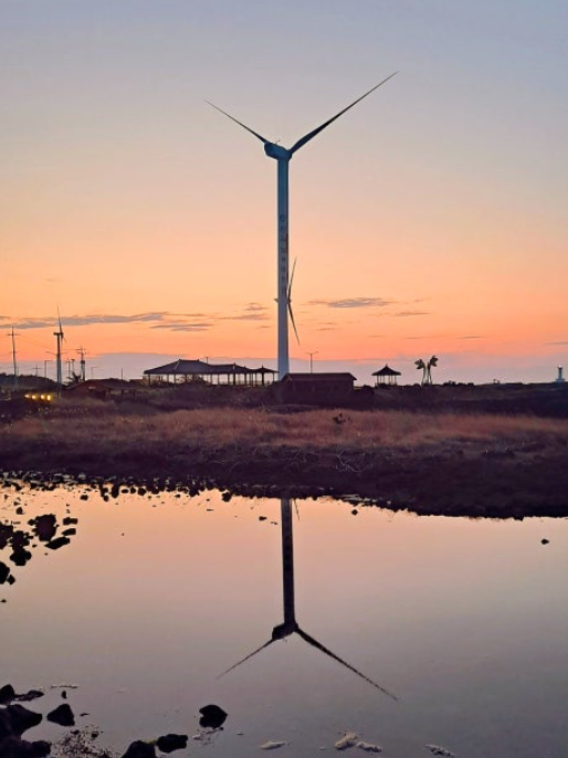 신창 풍차 해안도로 일몰