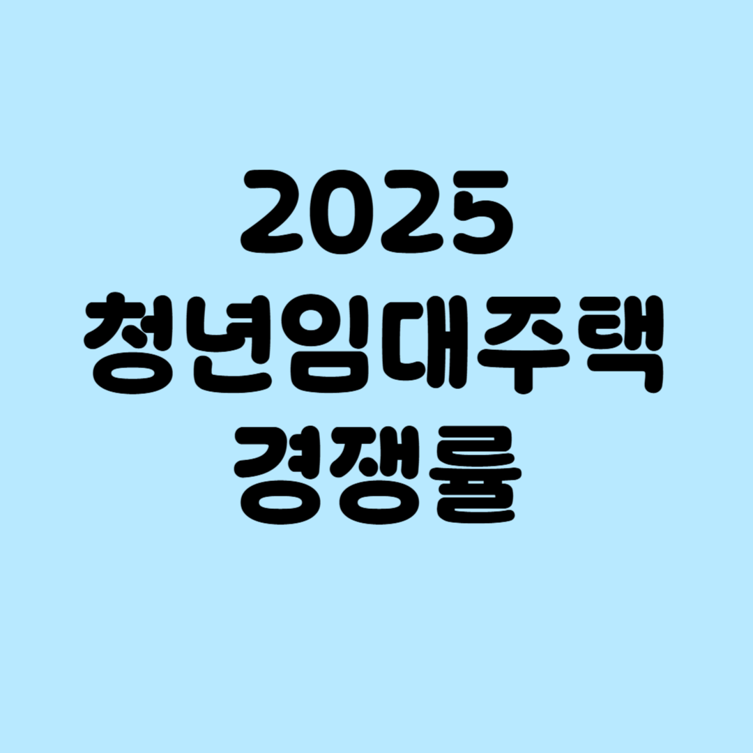 2025 청년임대주택 경쟁률