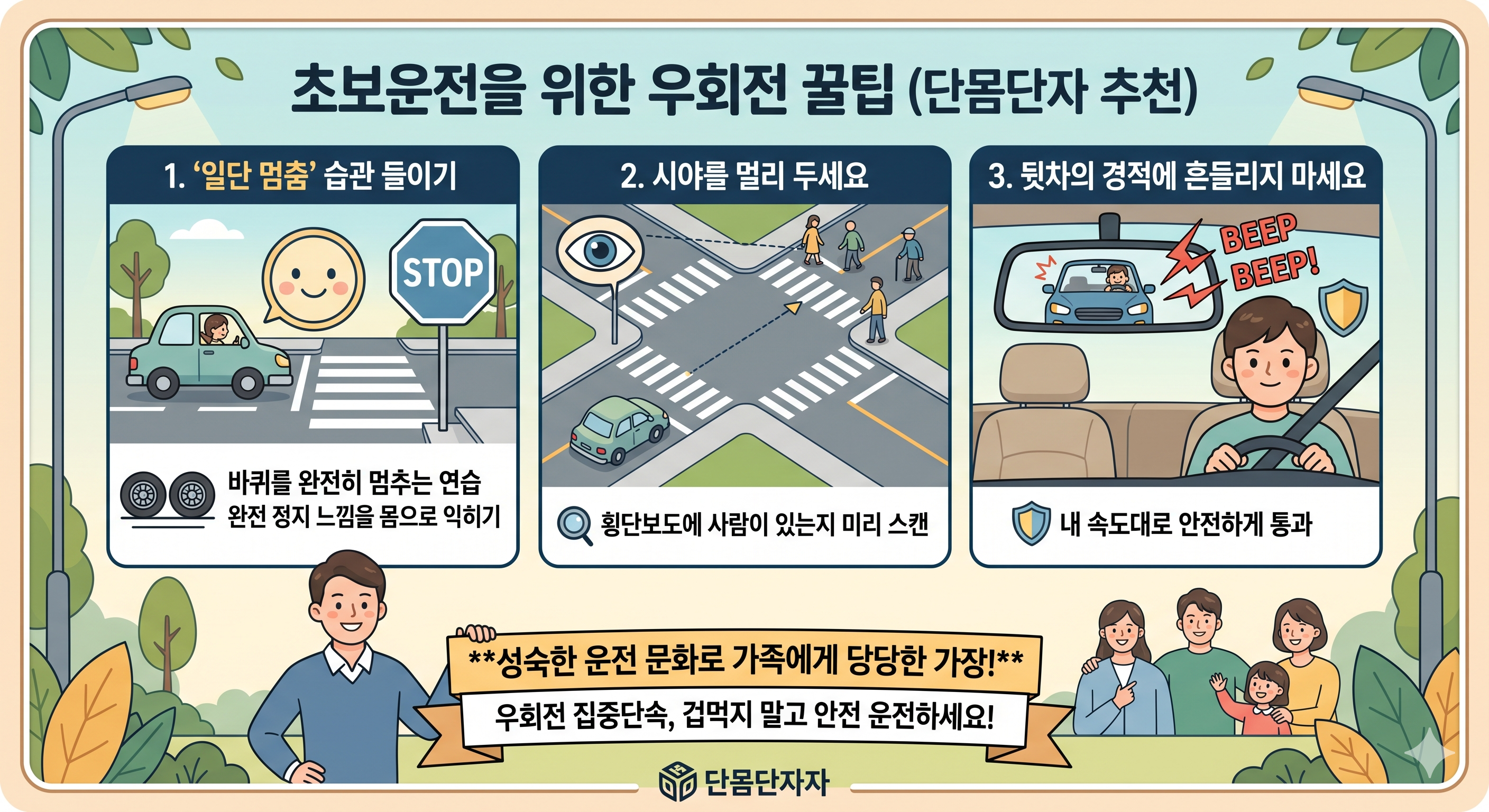 초보운전을 위한 우회전 꿀팁