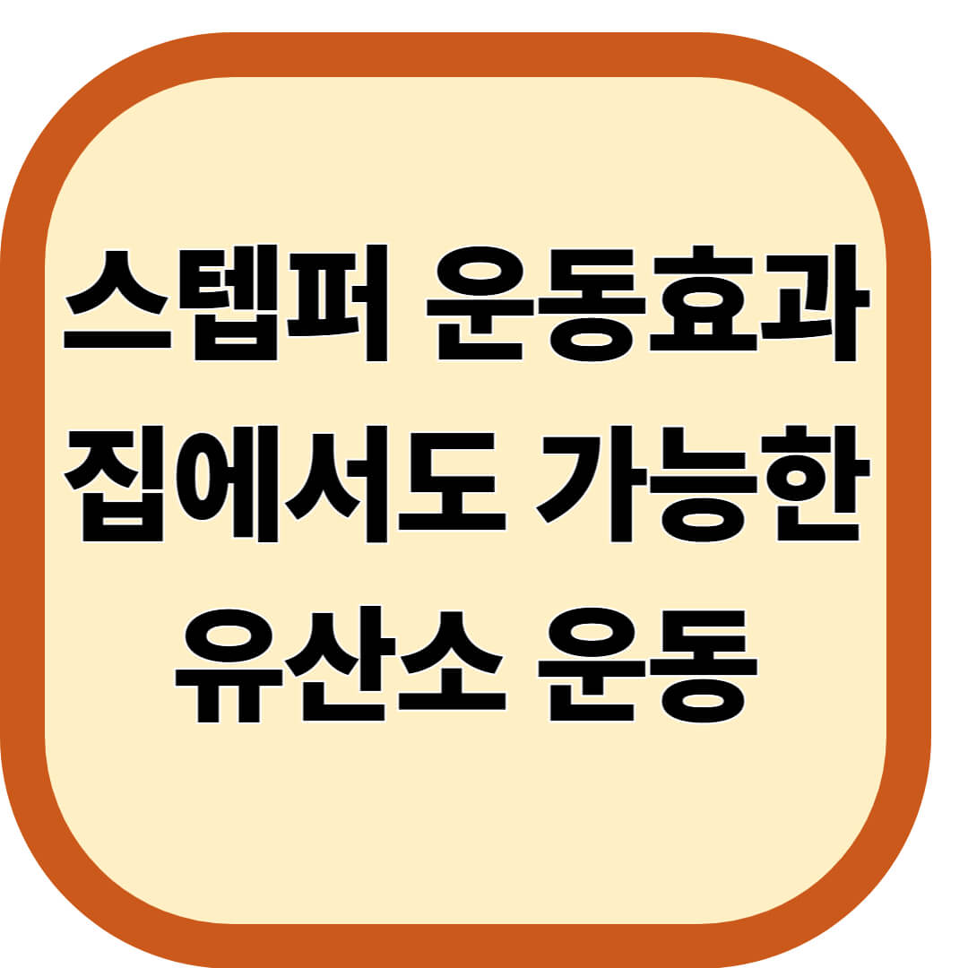 스텝퍼 운동효과