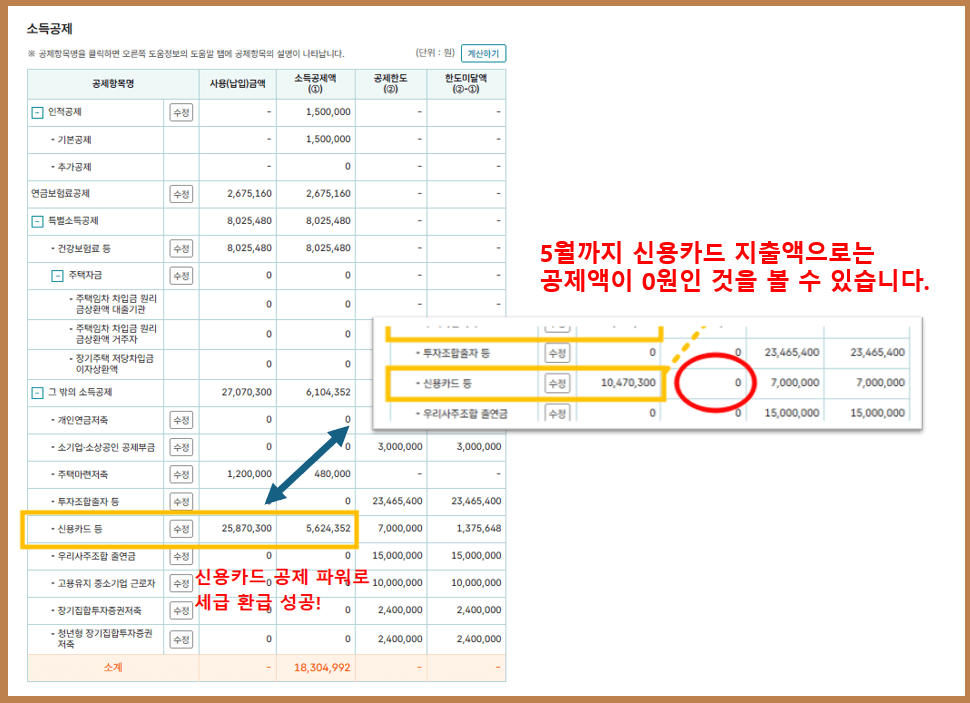 홈택스에서 연말정산 환급금 조회하기6