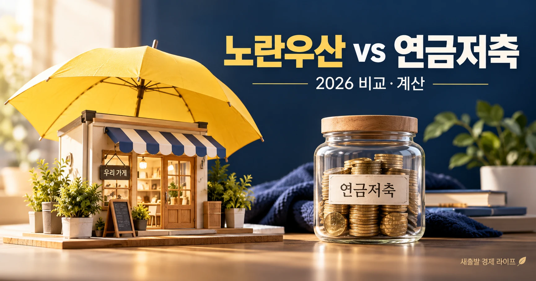 노란우산 vs 연금저축 2026 비교 계산 대표이미지