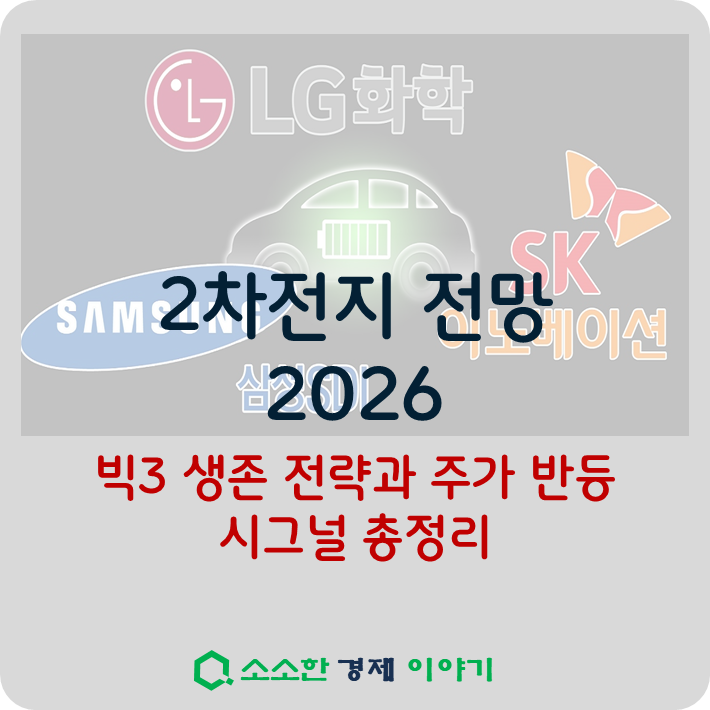 2차전지 전망 2026 ❘ 빅3 생존 전략과 주가 반등 시그널 총정리