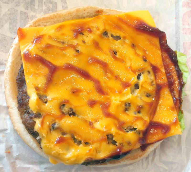 소고기 패티 상단