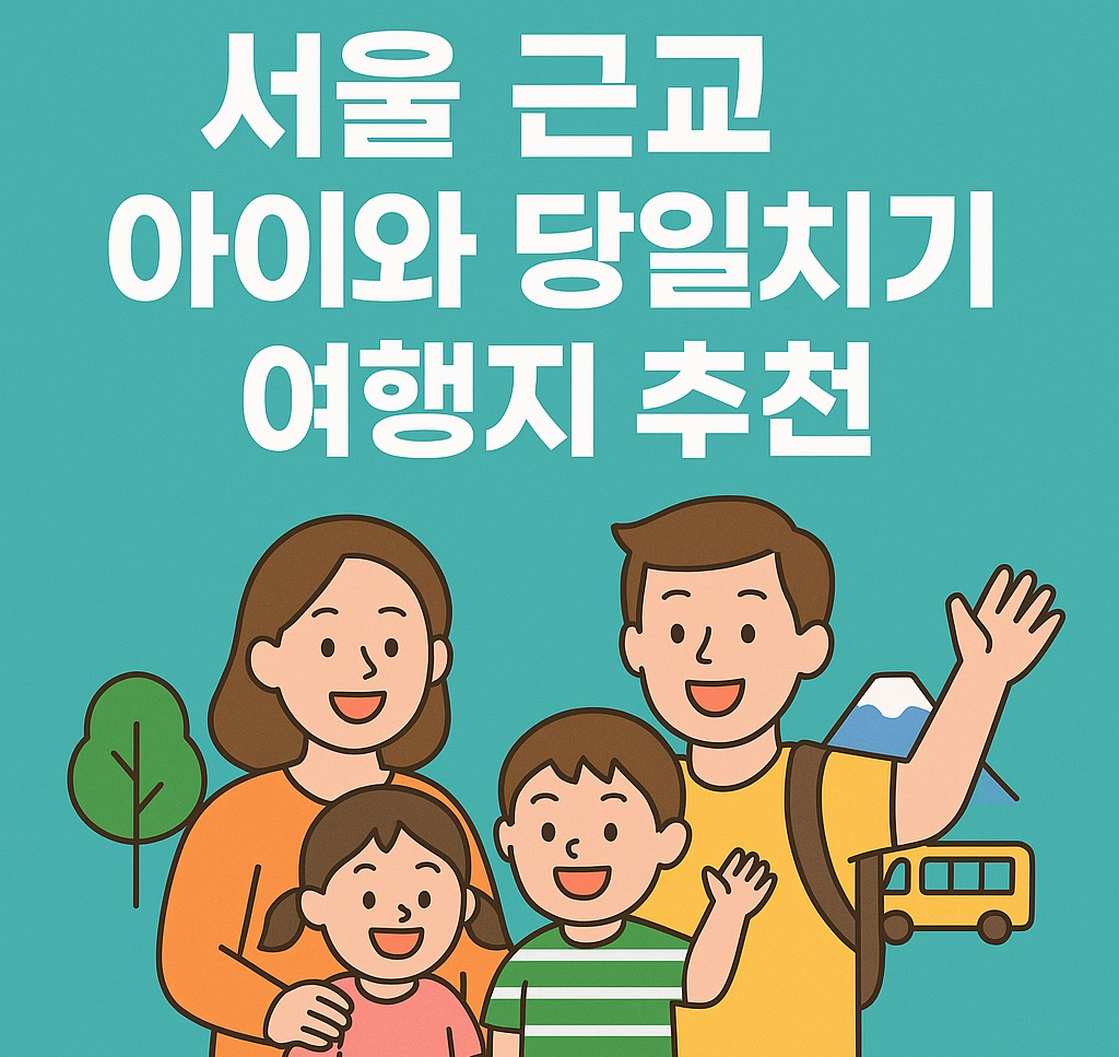 서울 근교 아이와 당일치기 여행지