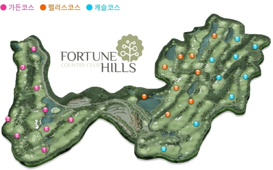 포천힐스CC 코스 개요(이미지 제공=포천힐스)