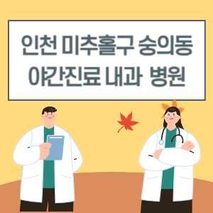 미추홀구 숭의동 야간진료 내과 병원 리스트 (18시 이후 늦게까지하는 병원)