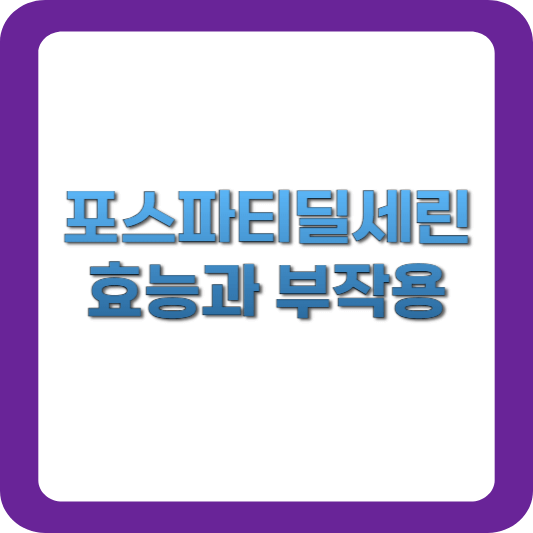 포스파티딜세린-효능과부작용