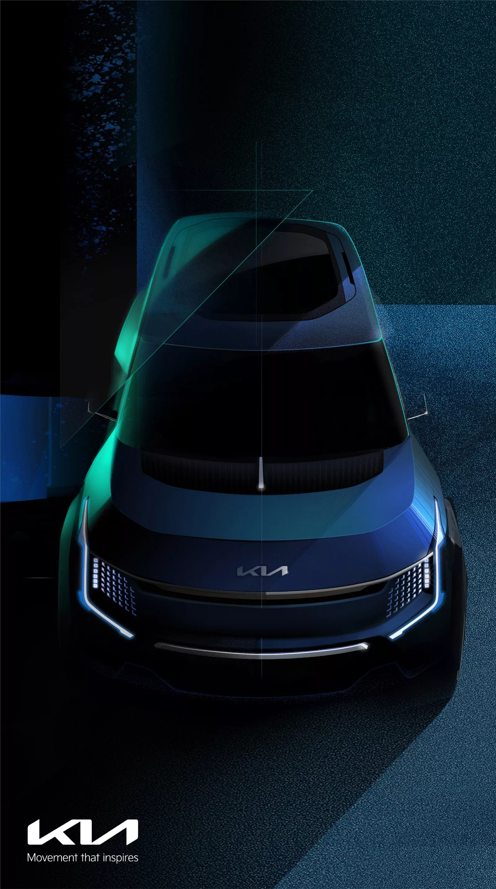 기아차가 공개한 EV9 콘셉트 카 렌더링 이미지입니다.