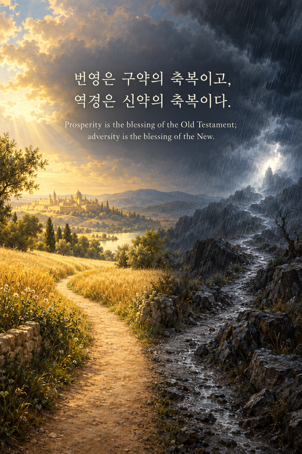 프랜시스 베이컨 명언 5 — 번영은 구약의 축복이고, 역경은 신약의 축복이다.