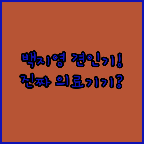 백지영 목견인기 전자동 허리 견인 장..