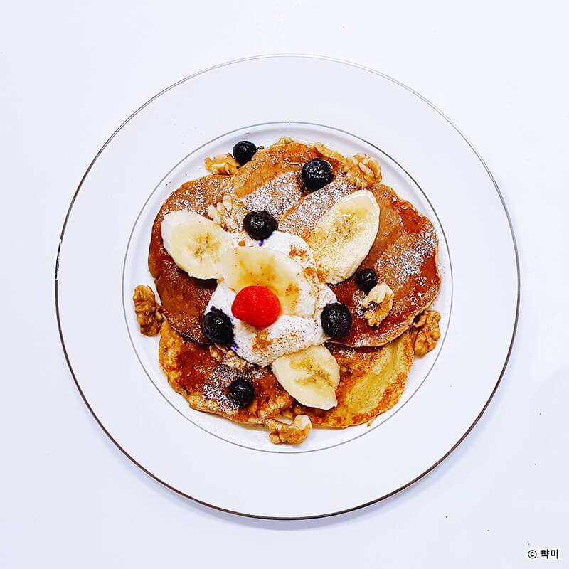 다이어트 요리 바나나 오트밀 팬케이크 레시피