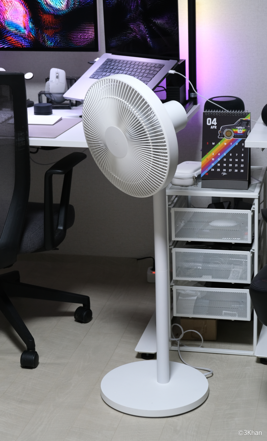 샤오미 스마트 선풍기 디자인 외관 사진