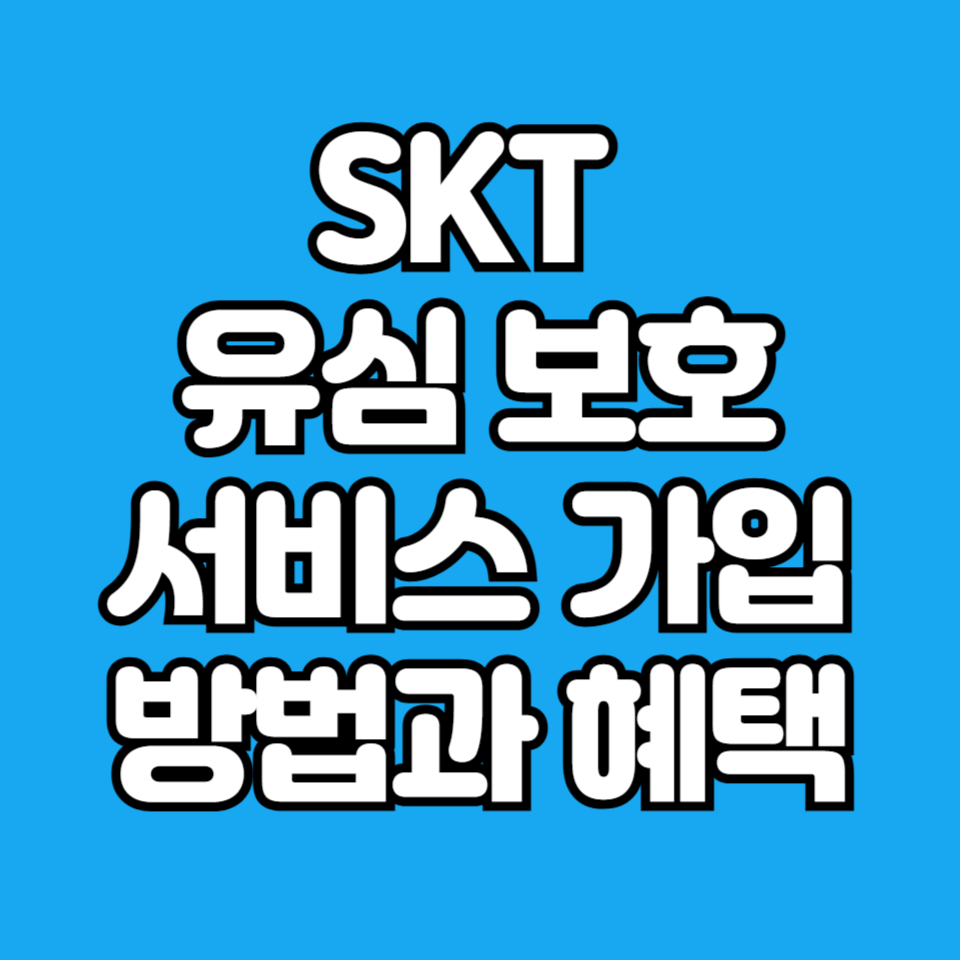 SKT 유심보호서비스 가입방법과 혜택 총정리