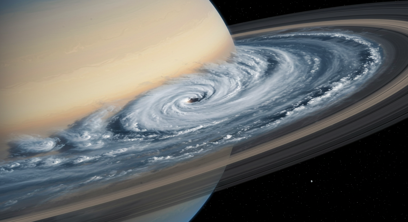 토성의 육각형 폭풍: 40년 넘게 지속되는 거대 기상 현상