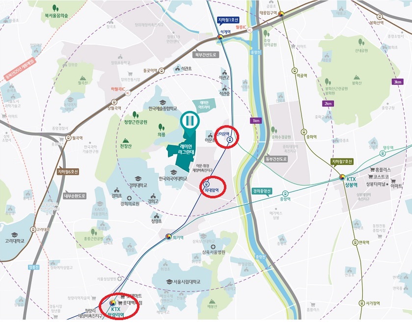 래미안 라그란데 입지 환경