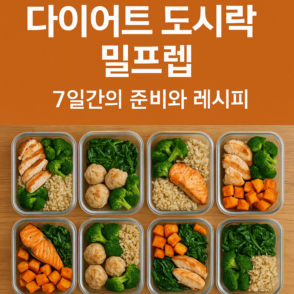 다이어트 도시락 밀프렙: 7일간의 준비와 레시피