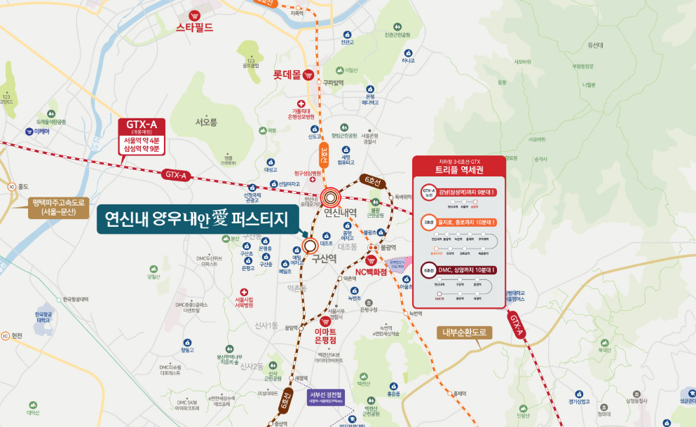 입지 환경: 구산역, GTX-A