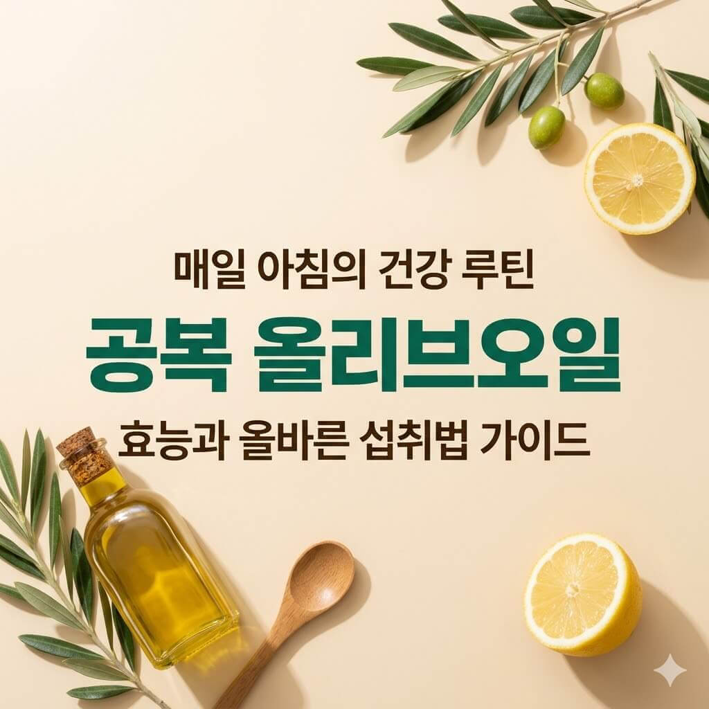 공복올리브오일 효능과 섭취 섬네일 이미지