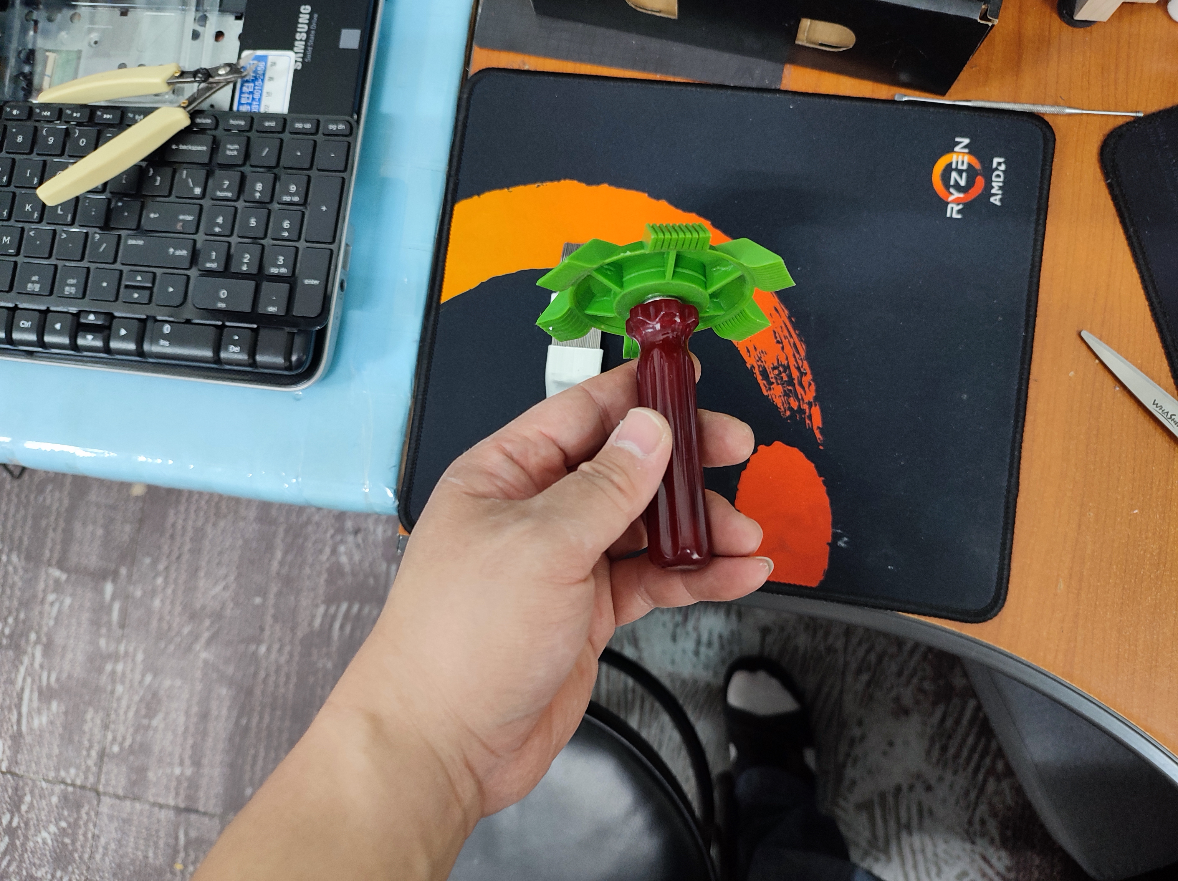 에어컨 냉각핀 증발기 핀 수리 플라스틱 툴