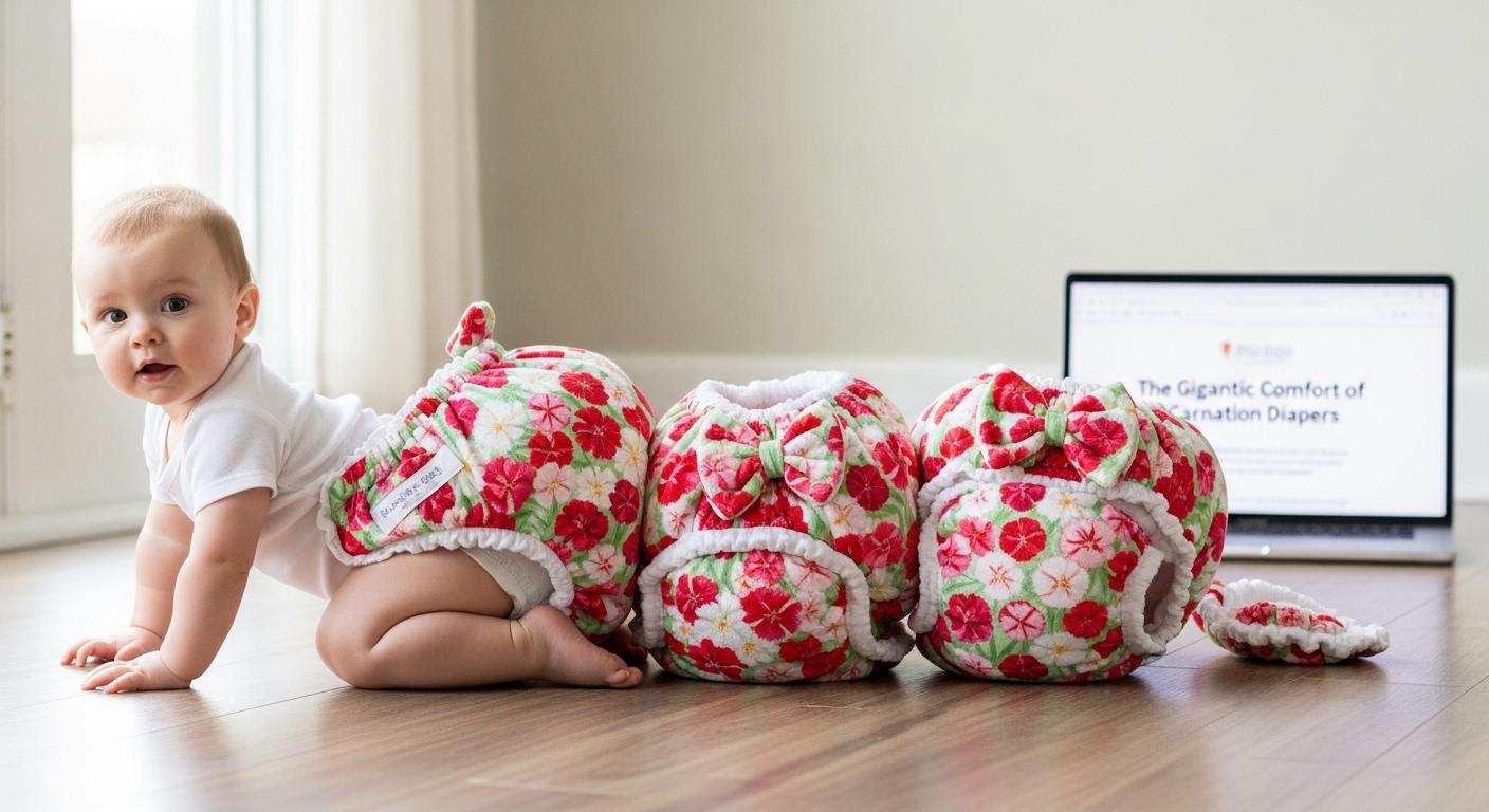 카네이션 기저귀 대형