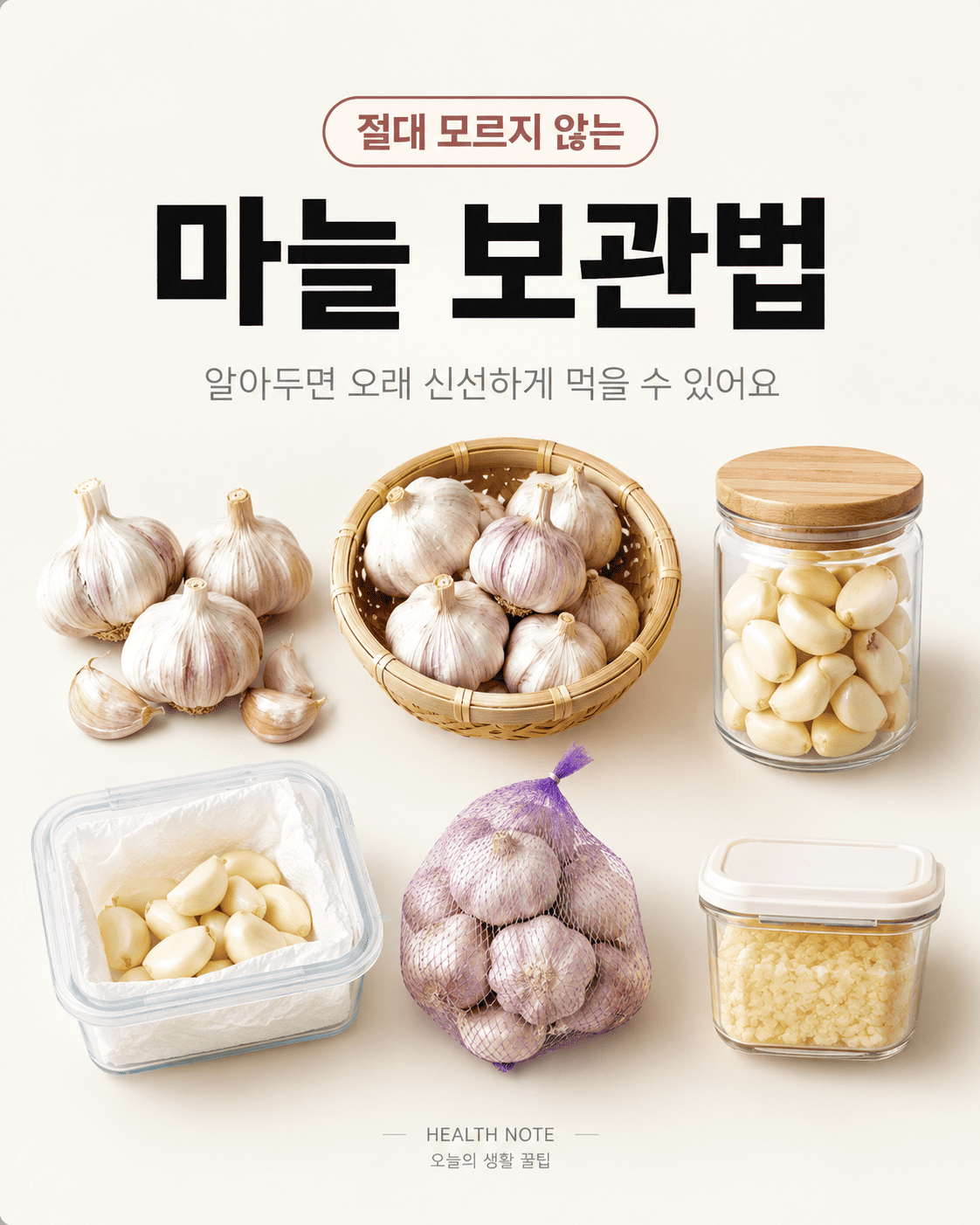 마늘 보관하는 방법