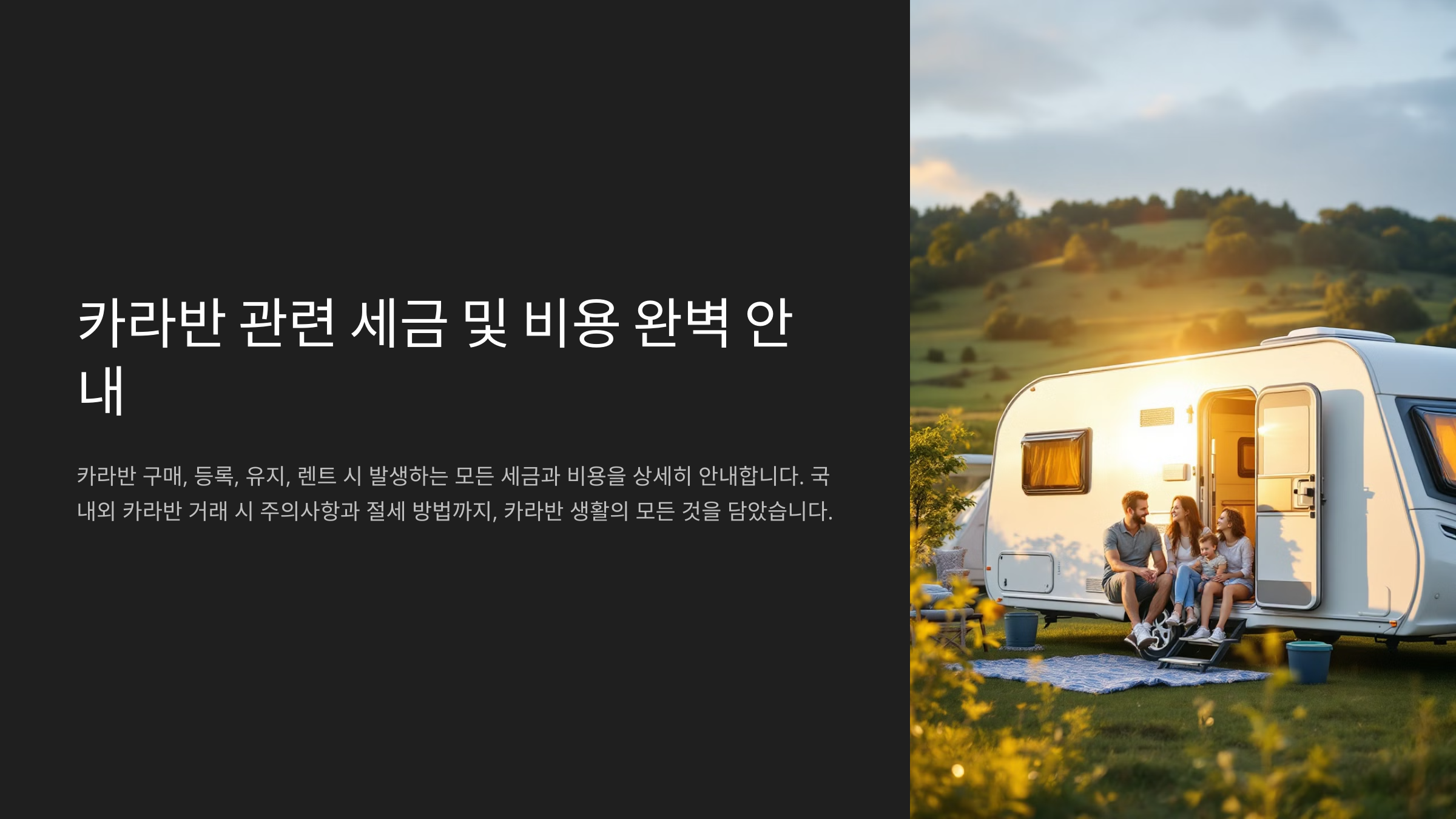 카라반 관련 세금