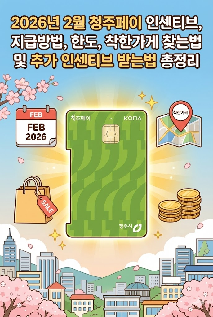 2026년 2월, 청주페이 200% 활용법: 10% 캐시백부터 착한가격업소 추가 적립까지 완벽 정리