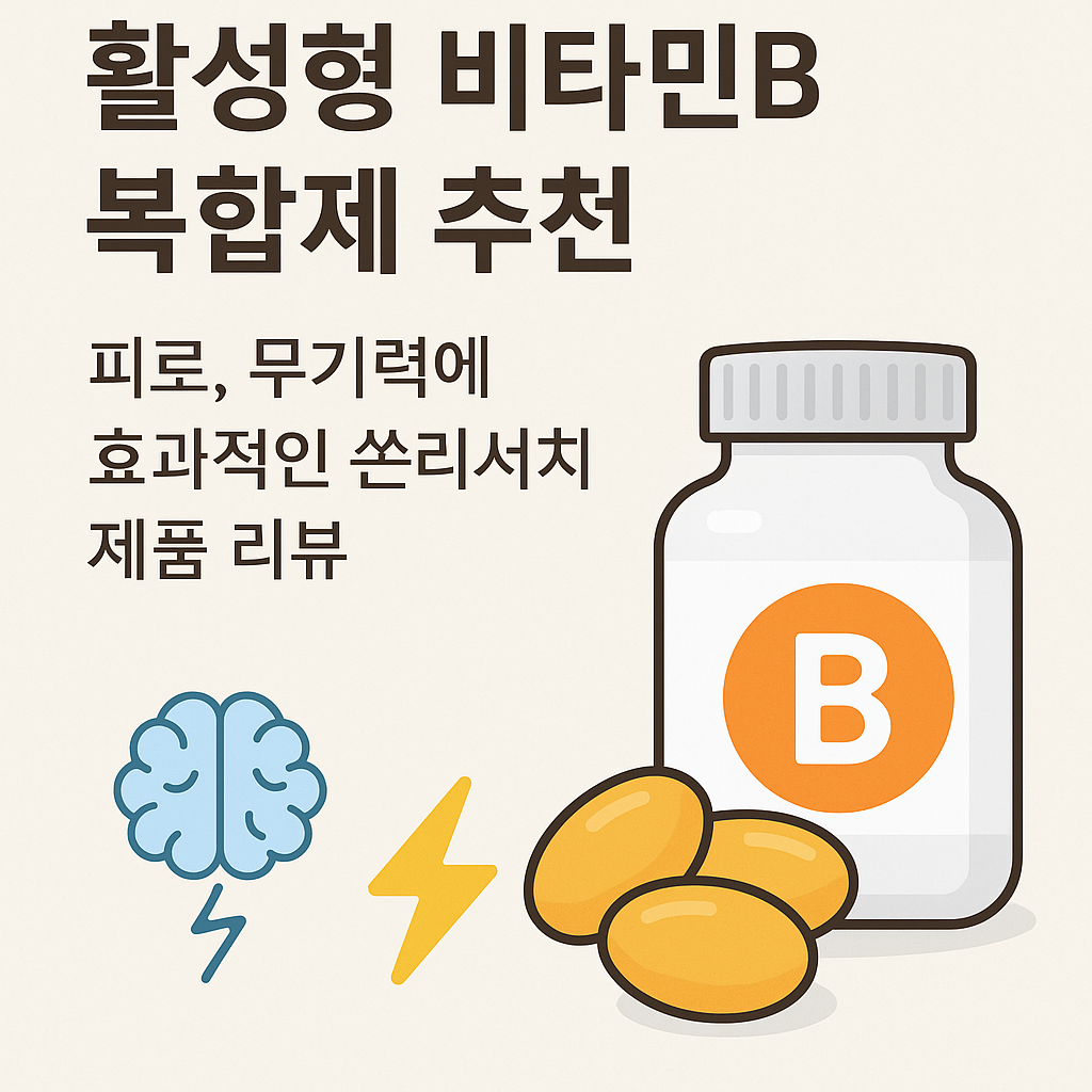 활성형 비타민B 복합제 추천 피로, 무기력에 효과적인 쏜리서치 제품 리뷰 썸네일