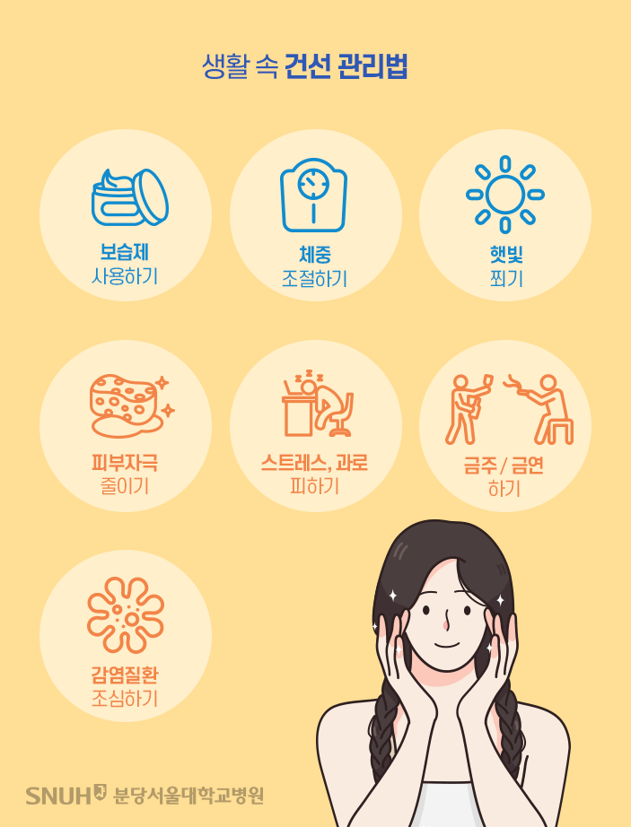 건선 증상과 자가치료