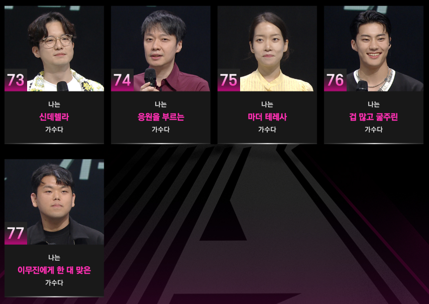 싱어게인3 참가자 명단10