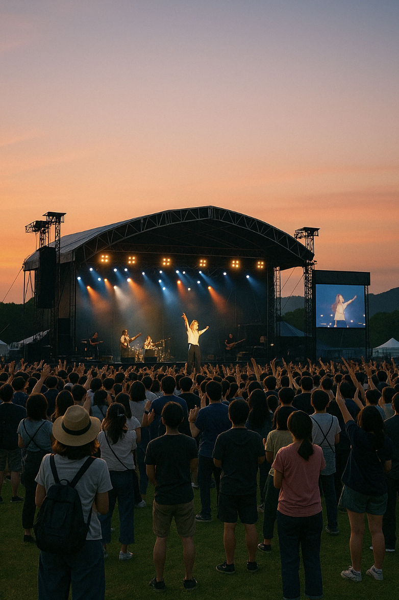 J-POP 콘서트 연출 기술