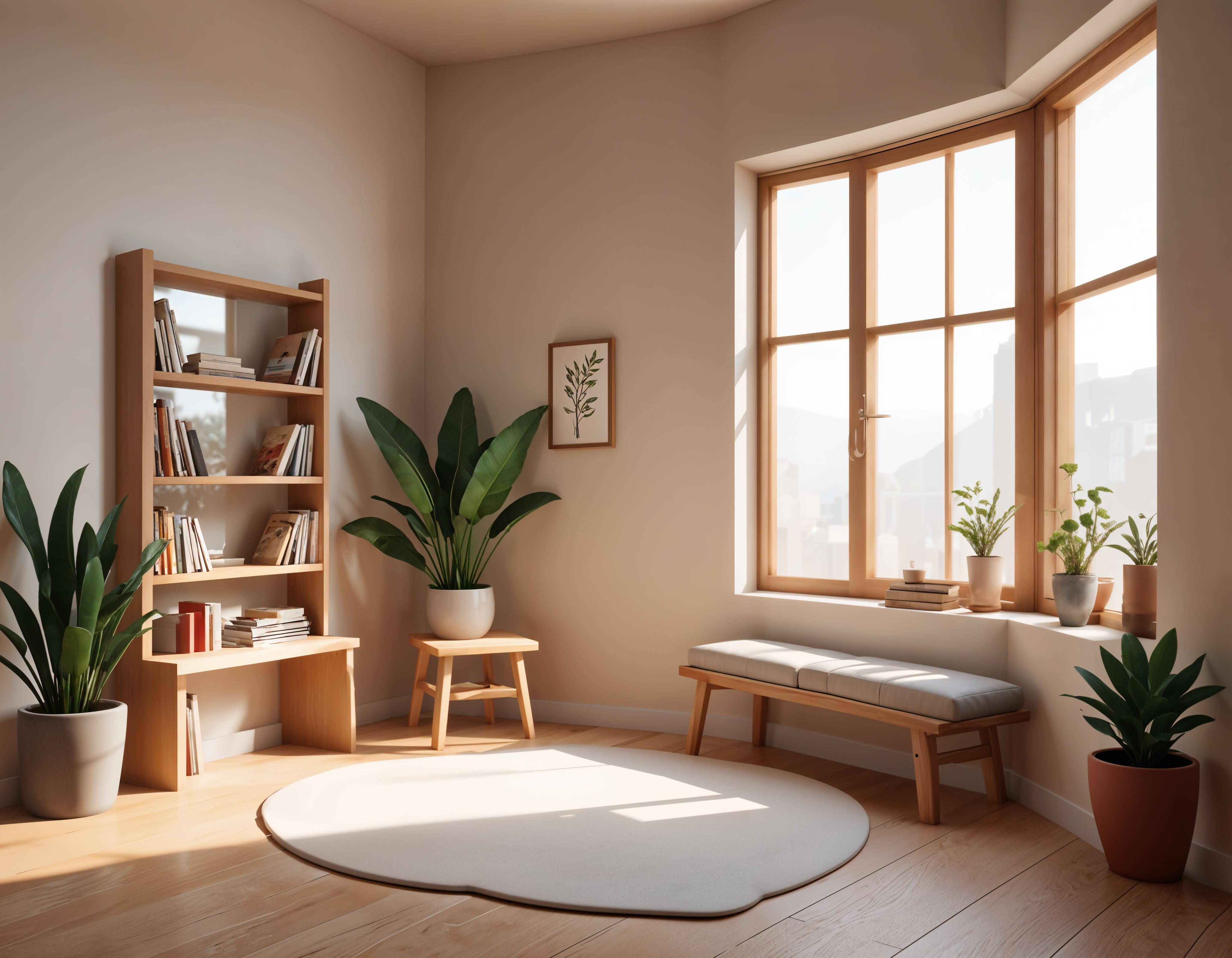 깔끔하게 정리된 거실