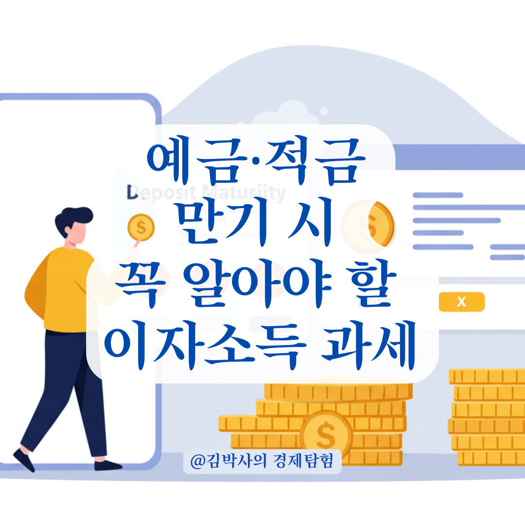 예금·적금 만기 방치 시 이자소득 언제 잡히는지 정확히 짚어보기. 💰