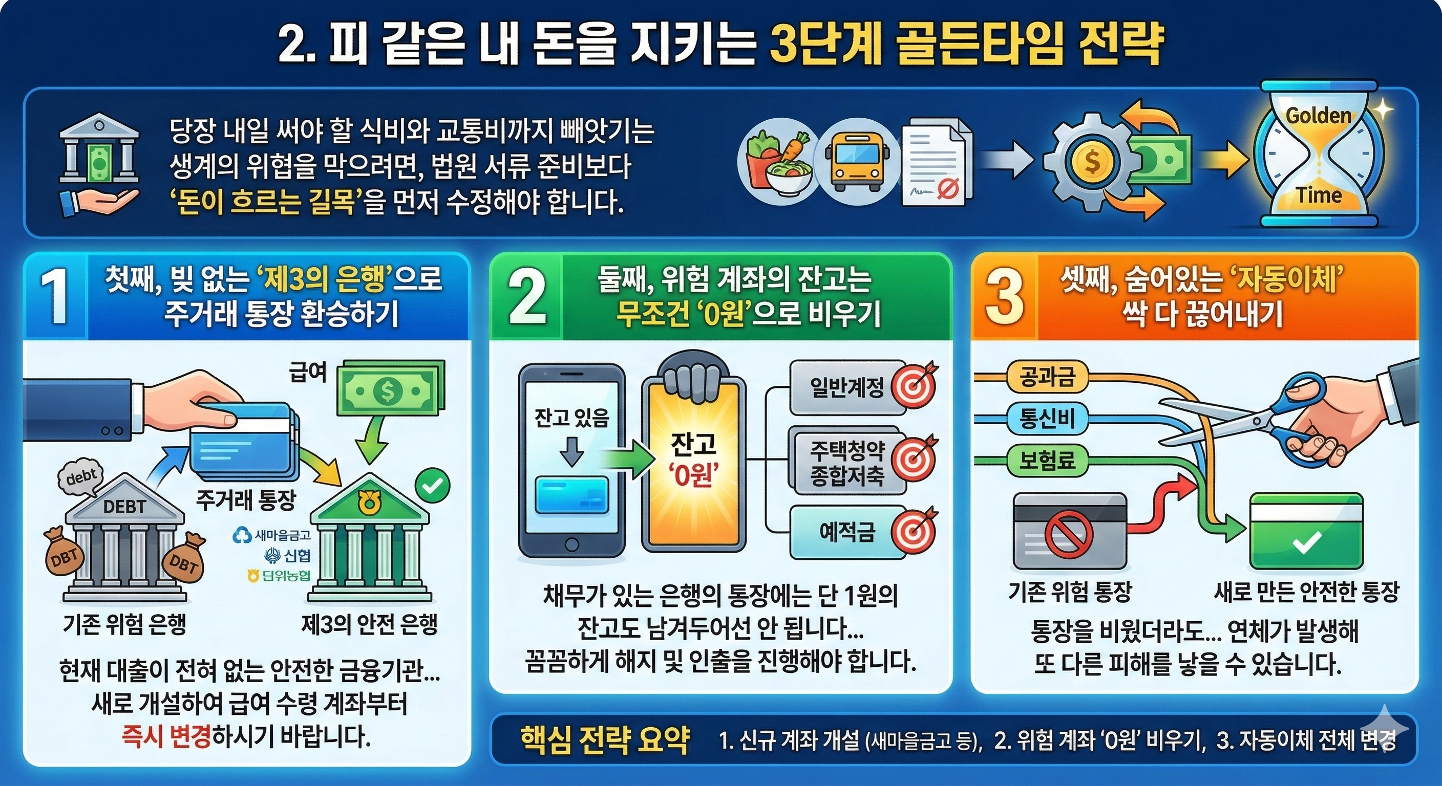 개인회생 신청 후 월급이 0원? '통장 상계처리' 막는 3가지 완벽 방어법 (압류통장 주의)