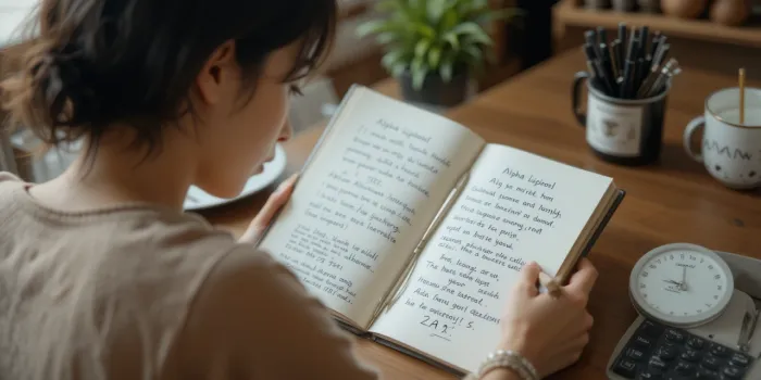 알파리포산 섭취 기록 중인 여성