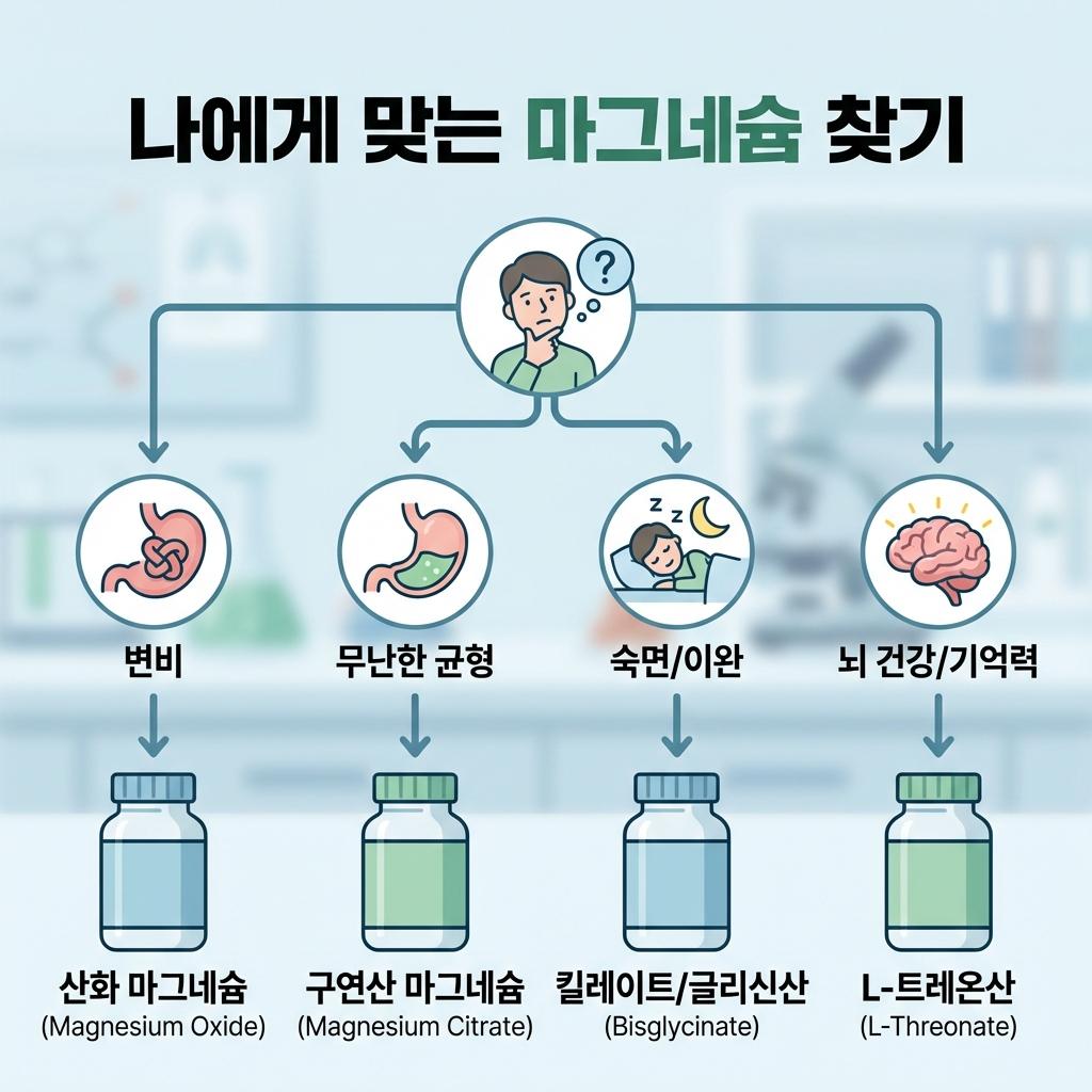 다양한 형태의 마그네슘, 나에게 맞는 것은