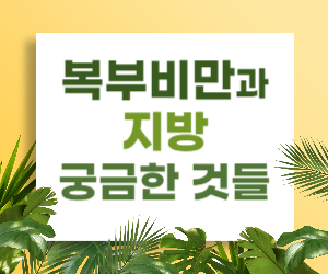 복부비만과 지방에 대한 궁금한 것들