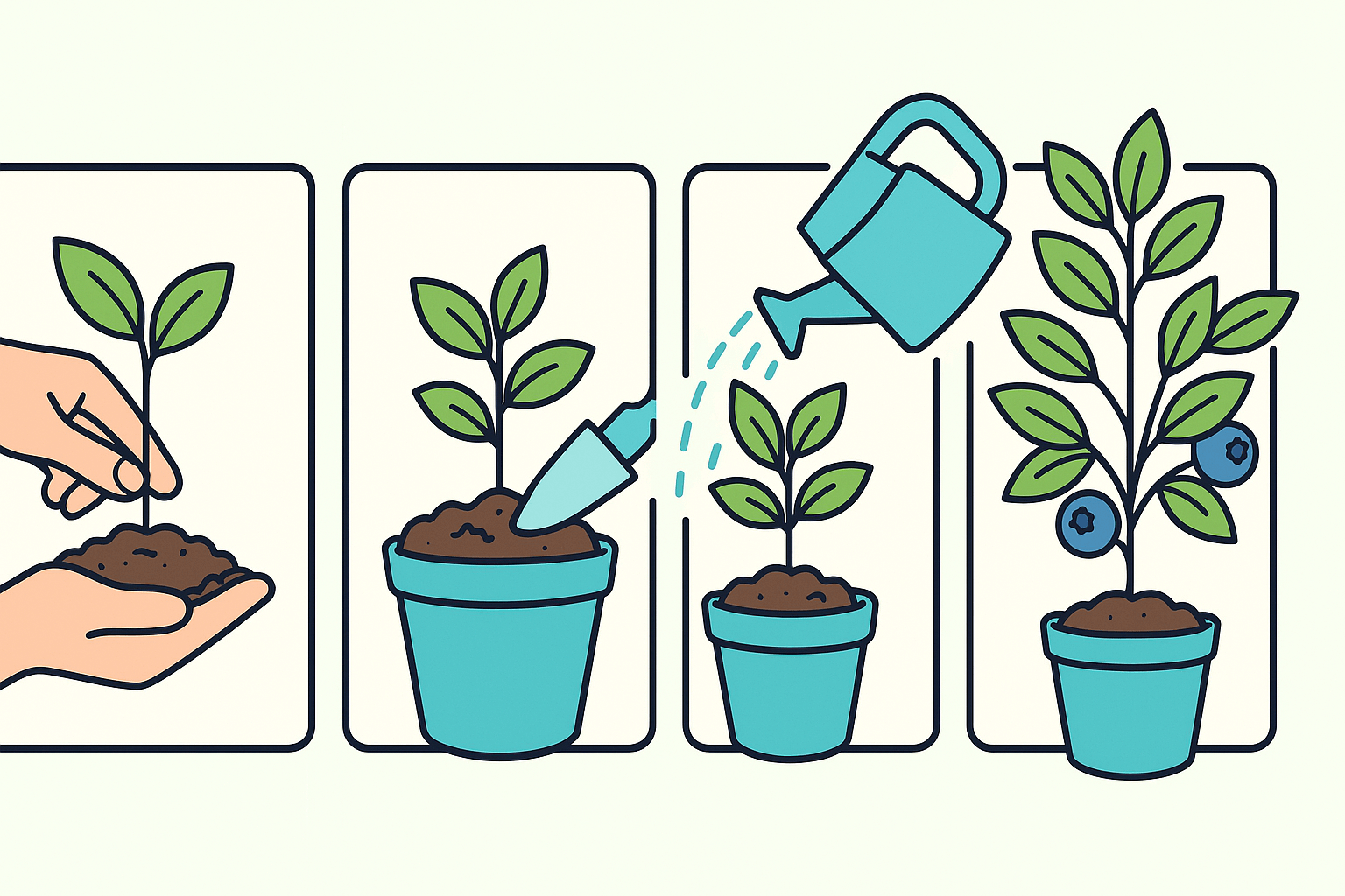 처음 시작하는 블루베리 묘목 재배, 단계별 성공 가이드