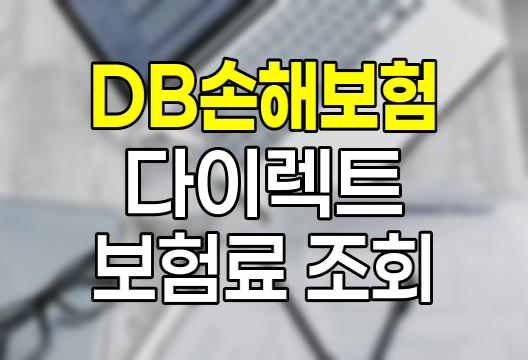 DB손해보험 다이렉트 자동차 보험료 조회 및 절약 가이드